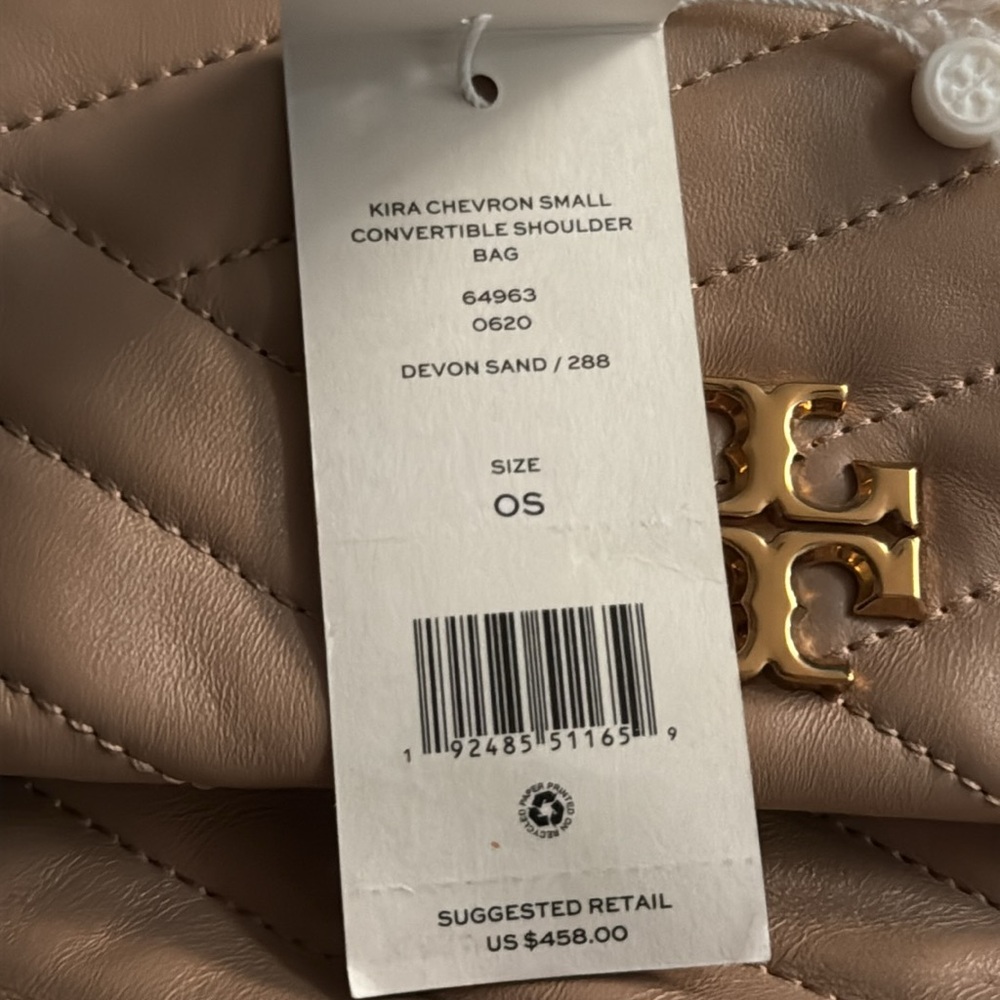 Tory Burch Quilted Tan Shoulder Bag - Picture 7 of 15